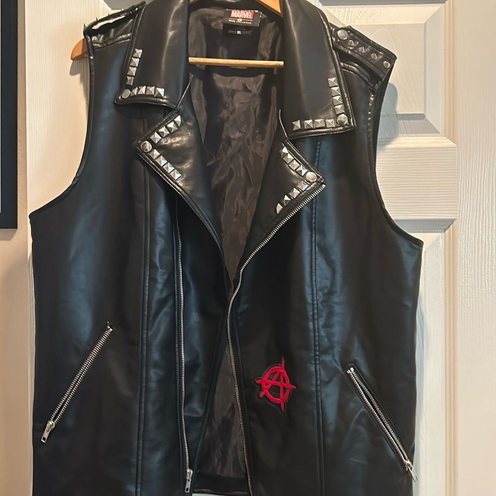 Marvel Faux Leather Vest